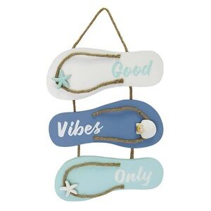 Good Vibes Only Sandals 🩴 Outdoor Wall Decor 14”
